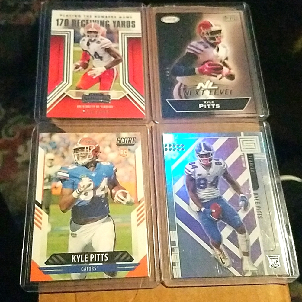 Kyle Pitts Football Trading Rookie Card Lot. Atlanta Falcons. Florida Gators